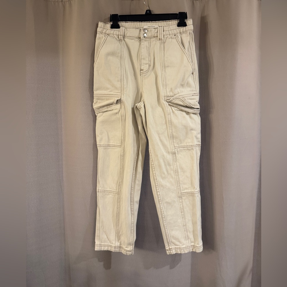 Women’s PacSun  Cream Cargo Pants